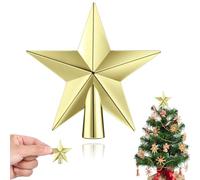 Estrella Arbol Navidad Mini Estrella de la Navidad Topper de Árbol Adornos para la Copa del árbol para Decoración de Árbols de Navidads (Oro J)