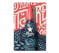 Estrella Damm Beer Spain Barcelona - Letrero de metal para decoración de pared, póster de pared, decoración de pared, placa de lata para puerta, 7.8 x 11.8 pulgadas