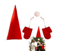 Estrella de árbol de Santa Claus, decoración estacional de Felpa, de Navidad, Abrazo de árbol, para el Interior y el Exterior, de Invierno, casa Escena Disfraz de Dormitorio