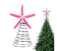 Estrella de Cime para árbol de Navidad, de Estrella de mar de Navidad para Exterior, decoración de Estrella de mar para Fiestas Interior al Aire Libre, Sala de Estar Dormitorio