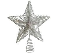 Estrella de corona de árbol de Navidad | Decoración ornamental brillante, decoración para, para decoración de diseño vintage, mesa de campo, exterior, interior y pesebre de Navidad