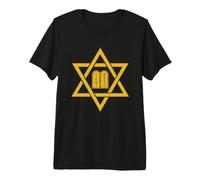Estrella de David Diez Mandamientos Israel Magen Judío Arte Camiseta Premium