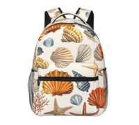 Estrella De Mar Concha De Océano Mochila Antirrobo Mochila Escolar Unisex Mochilas Para Viaje Mujer Vuelta Al Cole 29X40Cm