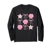 Estrella de mar Conchas Arco Rosa Estética Manga Larga
