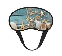 Estrella de mar en la playa, en una red de pesca, Cubiertas oculares completas, antifaces para dormir que bloquean la luz, orejeras opacas para dormir
