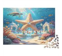 Estrella de Mar Gigante Puzzle de 1000 Piezas Mundo Submarino Puzzle para Adultos Vida Marina Relajación Diversión Familiar Regalo Decorativo 38x26cm/1000pcs