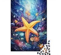 Estrella de Mar Mundo Submarino Puzzle de 1000 Piezas Puzzle para Adultos Relajación Decoración Regalo 52x38cm/1000pcs