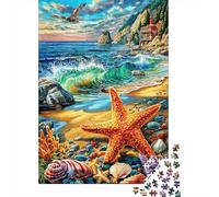 Estrella de mar Rompecabezas 1000 Piezas Puzzle para Adultos Y Niños - Juego Didáctico,Divertida Actividad para Toda La Familia 38x26cm/1000pcs