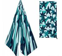 Estrella de Mar Toalla Playa, Verde Micro Fibra, con Diseño & Color, Suave Anti Arena para Niña, Mujer, Sol, Verano 160X80cm K-365