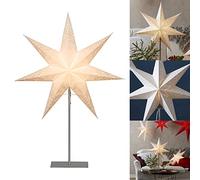 Estrella de Navidad iluminada de pie | Estrella de ventana con iluminación | Decoración navideña para ventana | Lámpara de pie estrella Navidad | Detalle Navideño | Estrella de papel iluminada |