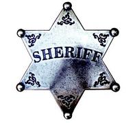 Estrella de Sheriff - placa cowboy