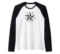 Estrella de Texas Camiseta Manga Raglan