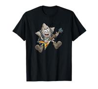 Estrella en Forma de Roca Rockstar Divertido Juego de Palabras Tocando la Camiseta