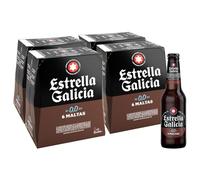 Estrella Galicia 0,0 - 6 Maltas Sin Alcohol, Cerveza, 4 Pack x 6 x 25 cl