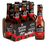 Cerveza Estrella Galicia Botellín 20cl Pack 6 Bot. Caja 24 u.