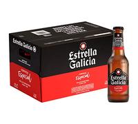 Estrella Galicia Especial - Cerveza Lager Especial, Pack de 24 Botellines x 25 cl, Sabor Ligero y Amargo, Aroma a Lúpulo, 5,5% Volumen de Alcohol