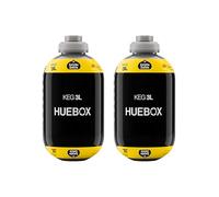 Estrella Galicia Sin Gluten - Cerveza Lager Especial, Pack de 2 Barriles 3L para tirador de cerveza HUEBOX, 6 L Totales, 5,5% Vol, Cerveza de Barril en Casa (Incluye 2 cánulas desechables)