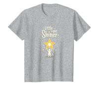 Estrella inspiradora Little Light Shiner Christians for Kids Camiseta, Niños, Gris Jaspeado, 2 años