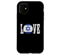 Estrella israelí de David I Love Israel Flag Country Pro Jewish Carcasa para iPhone 11