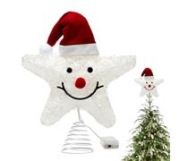 Estrella luminosa para árbol de Navidad | Cima de árbol en forma de estrella de ramas, decoración interior alimentada por pilas para de cumpleaños, mesa de comedor buffet de año nuevo