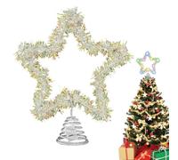 Estrella para Árbol De Navidad con Luces - Estrella Brillante Preiluminada para Copa De Árbol,Decoración Invernal De Fiestas para Copa De,Celebración De Año