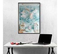 Estrella Pintura de Diamante PáJaro Diamond Painting Adultos Pintura Diamante Bordado de Punto de Cruz Kits, Kit de Diamond Painting DIY 5d für Home Wand Decor, Büro, Regalos 100x135cm PJY4 Y-Z