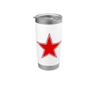 ESTRELLA ROJA EN UNA TEE Vaso térmico de acero inoxidable de doble pared