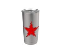 ESTRELLA ROJA EN UNA TEE Vaso térmico de acero inoxidable de doble pared