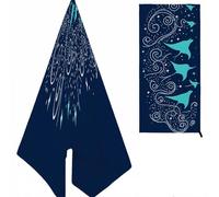 Estrella Toalla Playa Grande 160X80cm, Faenar Micro Fibra, Extra Grande & Suave, para Familia, Viaje, Piscina, Picnic, Camping, Yoga K-543