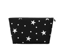 Estrella y Lunares Blancos y Negros, Bolsa de artículos de tocador Bolsa de Maquillaje Bolsa de cosméticos Bolsa de artículos de tocador de Viaje portátil