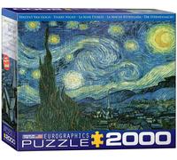 Estrellada Noche - Vincent Furgoneta Gogh 2000 Piezas Puzle Rompecabezas