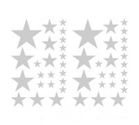 Estrellas adhesivas, set para el coche, efecto metálico plateado 090, 14 x 2,5 cm, 6 x 5 cm, 2 x 7,5 cm, 1 x 10 cm EUR 7,95