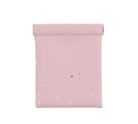 Estrellas Blancas Rosadas Estampadas, Squeeze Top Wallet Bolsa de Almacenamiento para Mujer Monedero pequeño Bolsa de Cambio