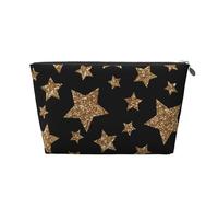 Estrellas Brillantes de Oro y Bronce, Bolsa de artículos de tocador Bolsa de Maquillaje Bolsa de cosméticos Bolsa de artículos de tocador de Viaje portátil