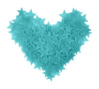 Estrellas brillantes | Estrellas de techo | Estrellas de techo | Estrellas fluorescentes de 100 piezas para techo y pared | Pegatinas que no dejan rastro para decoración de habitación de juguetes para