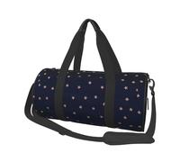 Estrellas Brillantes Rosadas Azul Oscuro y Oro Rosa estrelladas, Bolsa de Viaje de Gran Capacidad, Bolso Redondo, Bolsa de Viaje Deportiva, Bolsa de Mano, Bolsa de Fitness