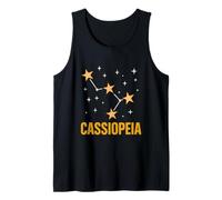 Estrellas Constelación Cassiopeia Vintage Mujer Astrónoma Camiseta sin Mangas
