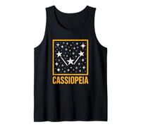 Estrellas Constelación Cassiopeia Vintage Mujer Astrónoma Camiseta sin Mangas