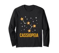 Estrellas Constelación Cassiopeia Vintage Mujer Astrónoma Manga Larga