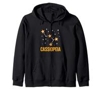 Estrellas Constelación Cassiopeia Vintage Mujer Astrónoma Sudadera con Capucha