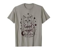 Estrellas de Gato Buenas Noches Camiseta