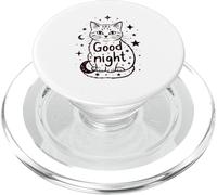 Estrellas de Gato Buenas Noches PopSockets PopGrip para MagSafe