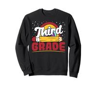 Estrellas de lápiz arcoíris de tercer grado Sudadera