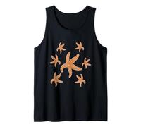 Estrellas de mar Diseño costero Vacaciones de Verano Vida náutica Océano Camiseta sin Mangas