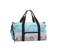 Estrellas de mar sobre Sal Marina,Bolso Deportivo Bandolera de Mano, Bolsa de Deporte, Bolsa de Viaje de Gran Capacidad para Mujeres y Hombres.