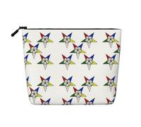 Estrellas del Este Estrellas Estrellas Estrellas de Viaje Estuche de Cosméticos de Cáñamo Falso Gran Capacidad