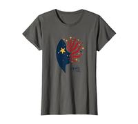 Estrellas en mis Ojos, Rayas en mi Mente Camiseta, Mujer, Asfalto, M