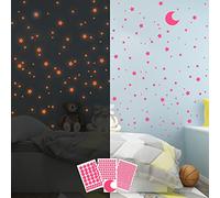 Estrellas Fluorescentes Pegatinas de Pared Decorativas, Cielo Estrellado Brillante Decoración Perfecta para Niños Adhesivos Decoración para Dormitorio Infantil