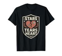 Estrellas lágrimas corazón Camiseta