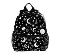 Estrellas Luna Galaxia Mochila Impermeable para niños Mochila de guardería Mochila para niños Mochila Escolar para niños pequeños 25.4x10x30 CM